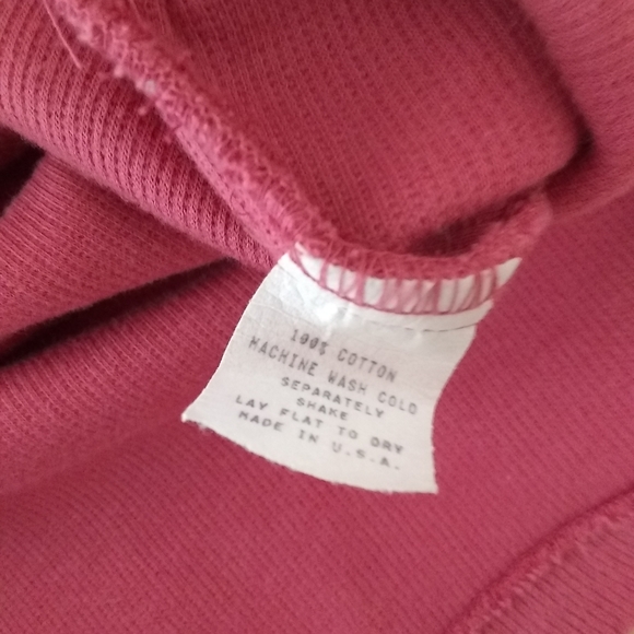 F.H Clothing Salmon Full Zip Cotton Ribbed Vest w Pockets Made in The USA - Picture 4 of 6